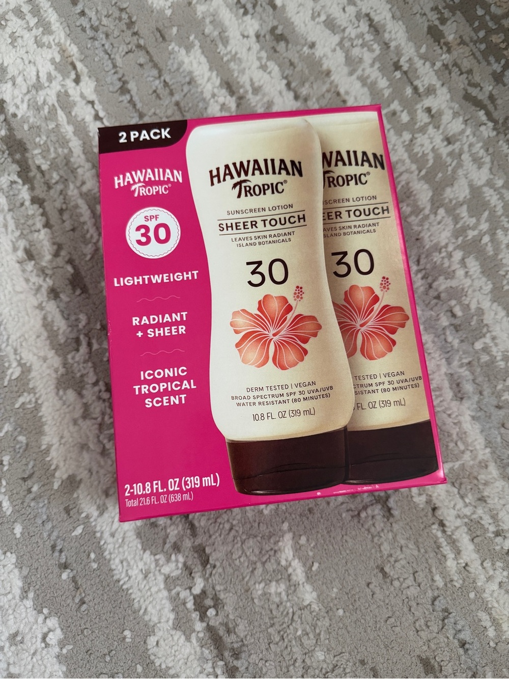 Hawaiian Tropic Sheer Touch SPF 30 Sunscreen Lotion - Radiant Sheer (2-Pack)
